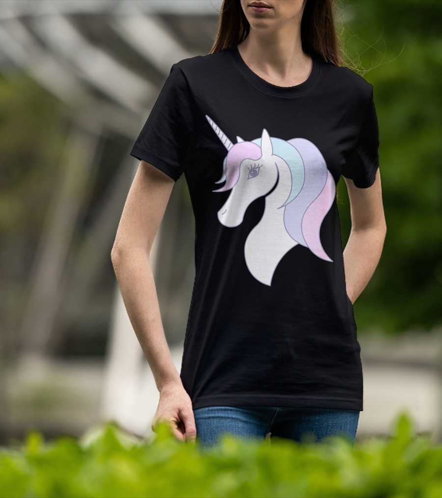 Fabulous Unicorn Pastel Colors For Women Girls T-Shirt