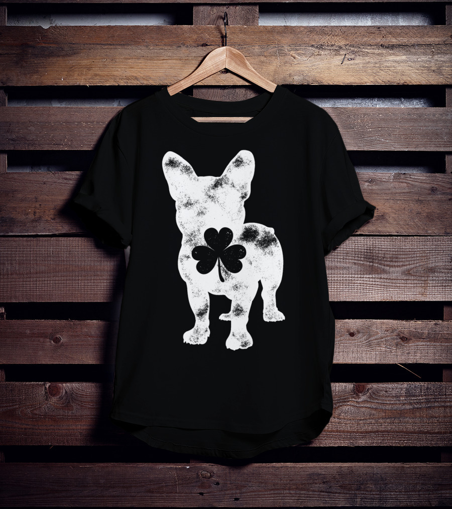 French Bulldog St Patricks Day Shamrock Dog Men T-Shirt
