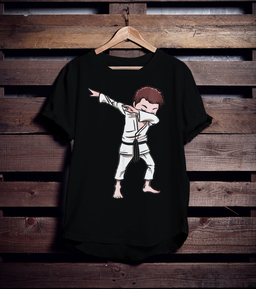 Karate Taekwondo Dabbing Boy Funny Dab Martial Arts Kid T-Shirt