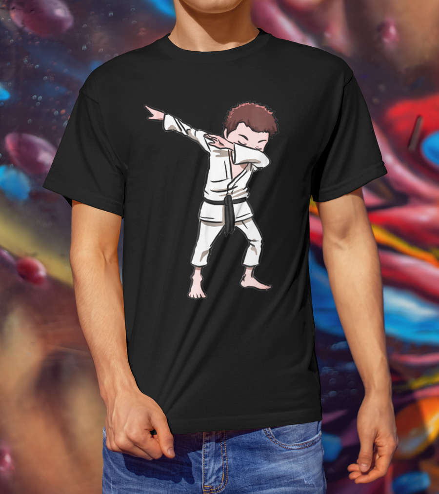 Karate Taekwondo Dabbing Boy Funny Dab Martial Arts Kid T-Shirt