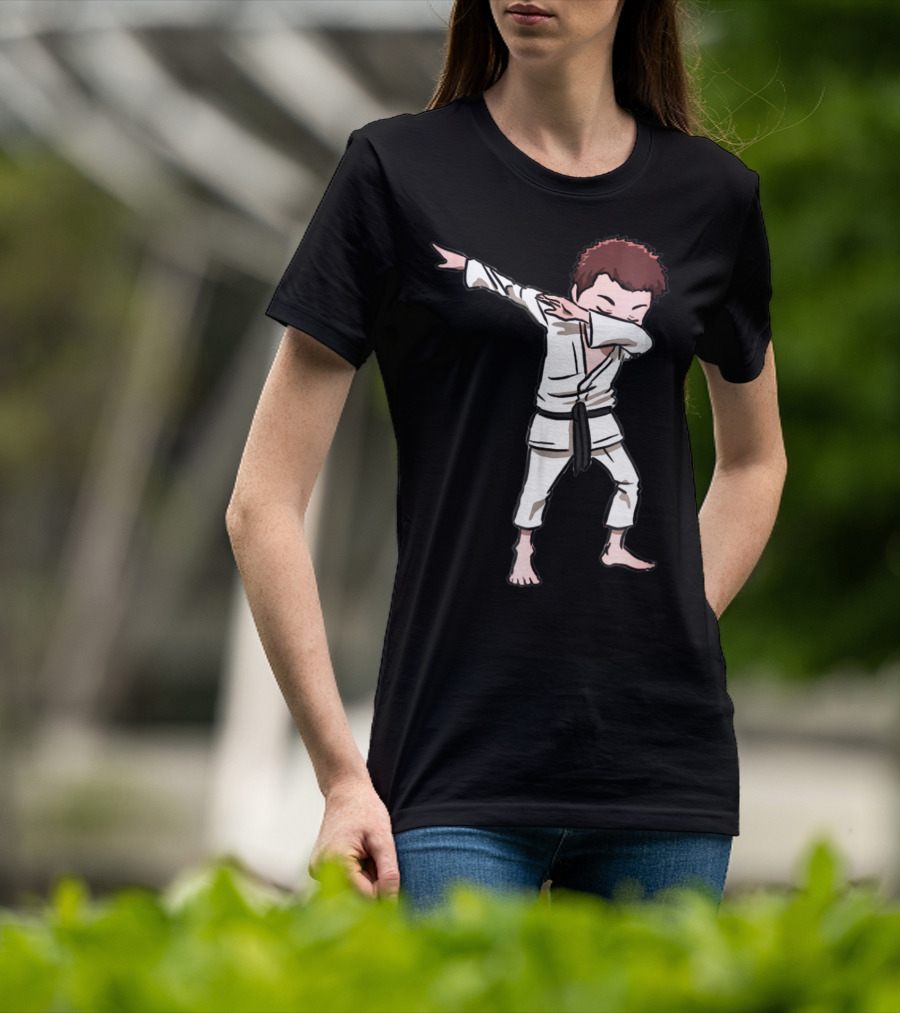Karate Taekwondo Dabbing Boy Funny Dab Martial Arts Kid T-Shirt