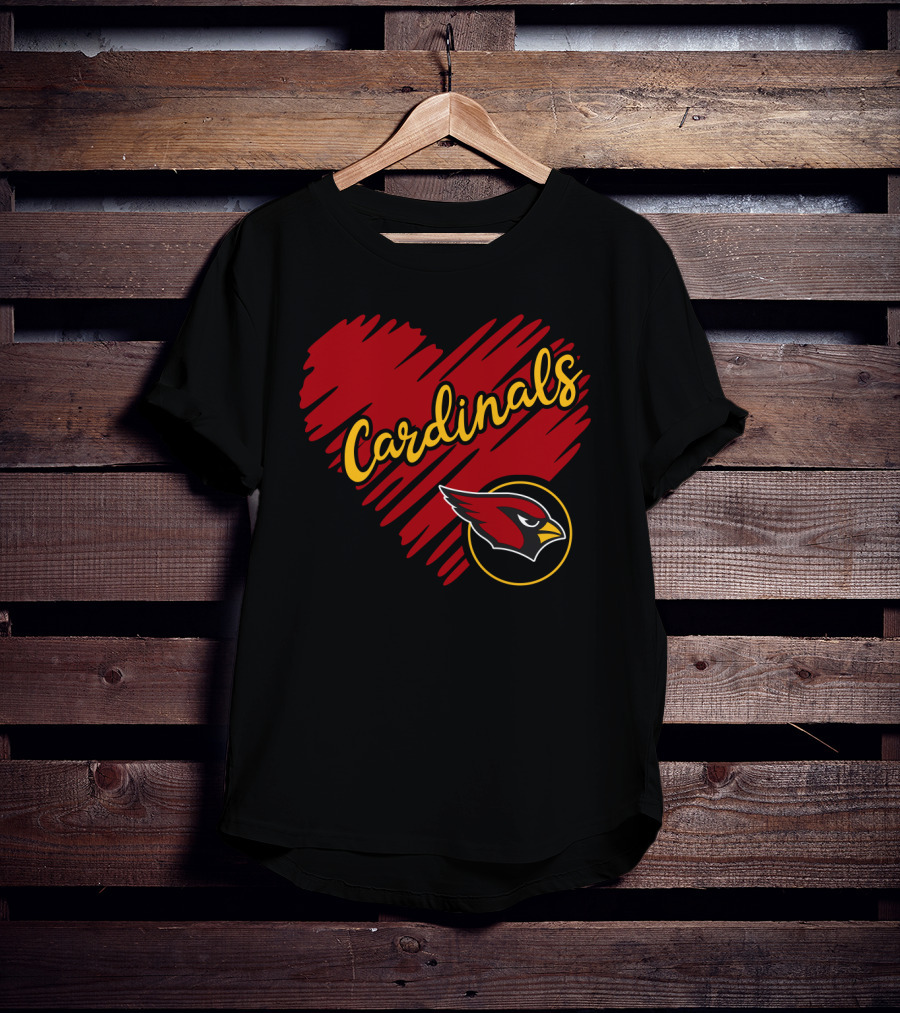 Cardinals Heart T-Shirt