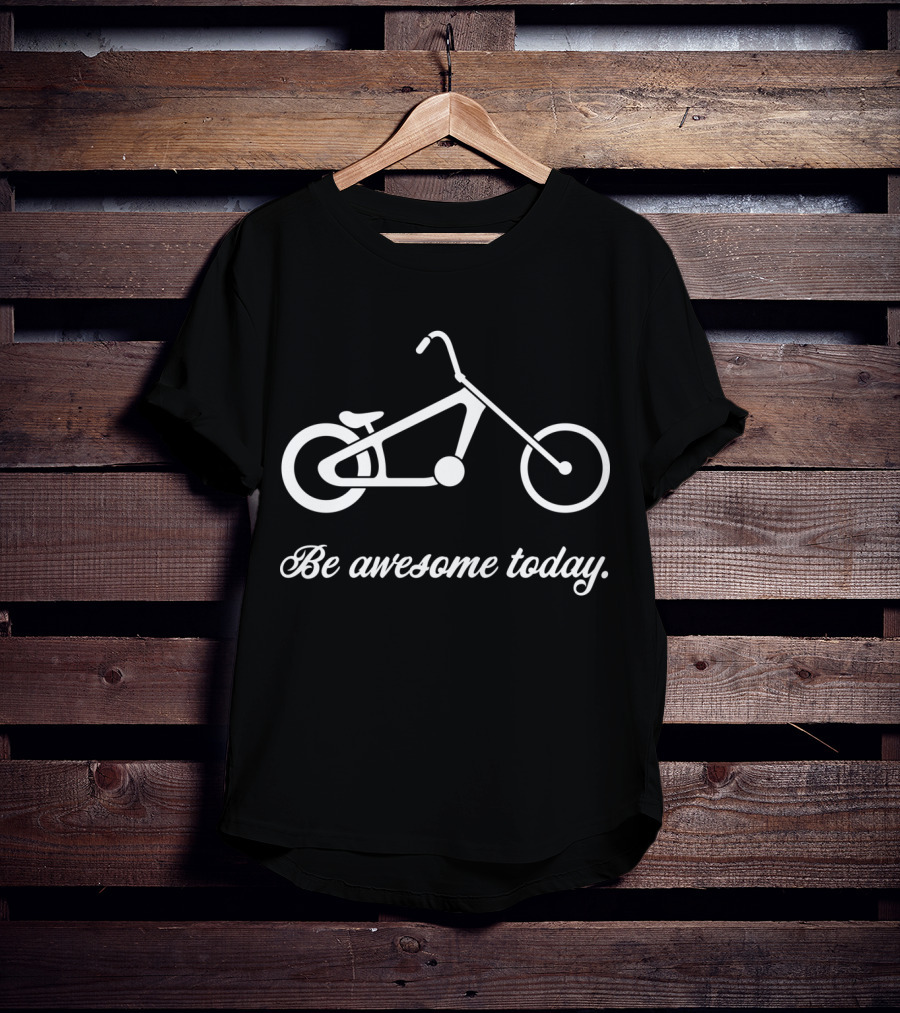 Be Awesome Today Bicycle T-Shirt