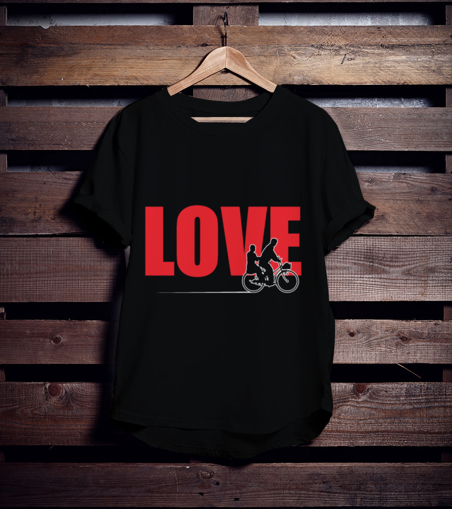 LOVE Bicycle Sport Hobby Riding Bike T-Shirt