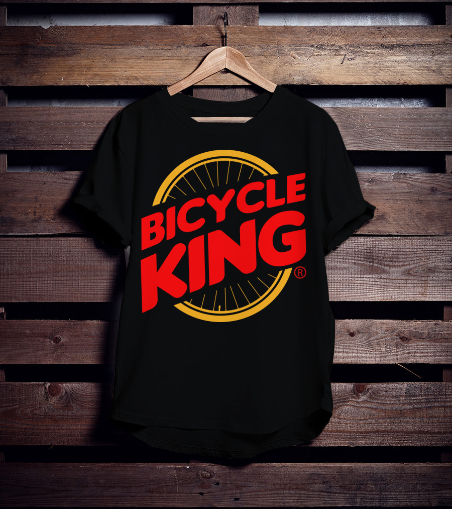 Bicycle King Parody With Bicycle Wheel T-Shirt