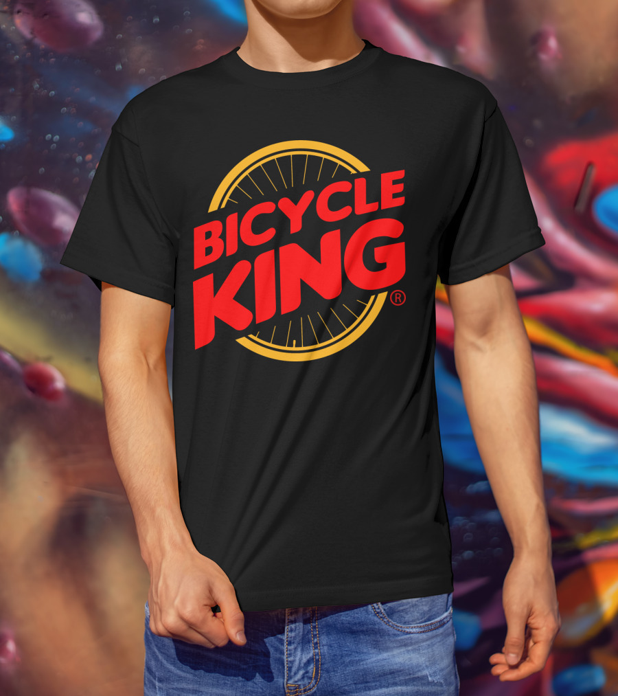 Bicycle King Parody With Bicycle Wheel T-Shirt