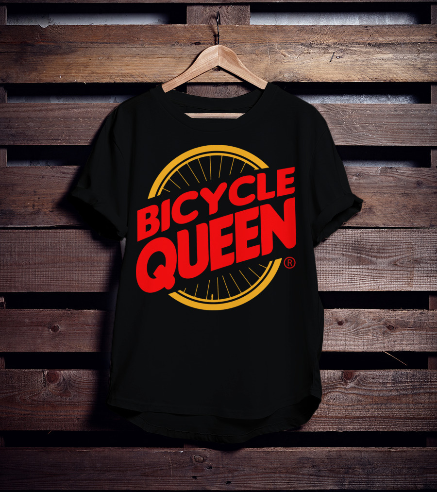 Bicycle Queen Bicycle Wheel T-Shirt