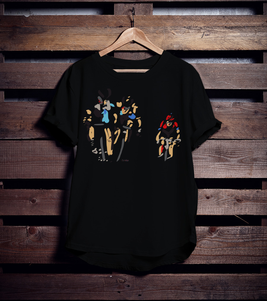 Bicycle Race Cyclists Abstract T-Shirt