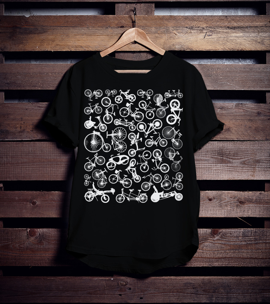 Bike Bicycle Madness Multitude Of Bikes T-Shirt
