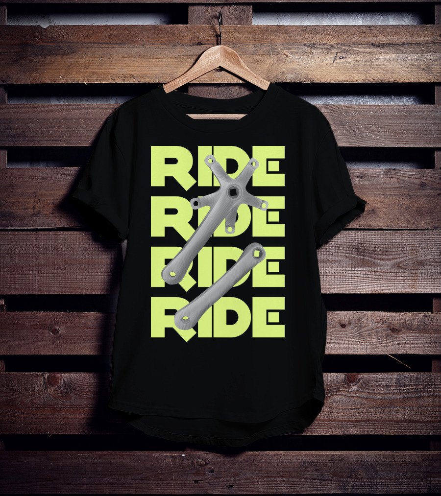 RIDE RIDE RIDE Bike Crankset T-Shirt