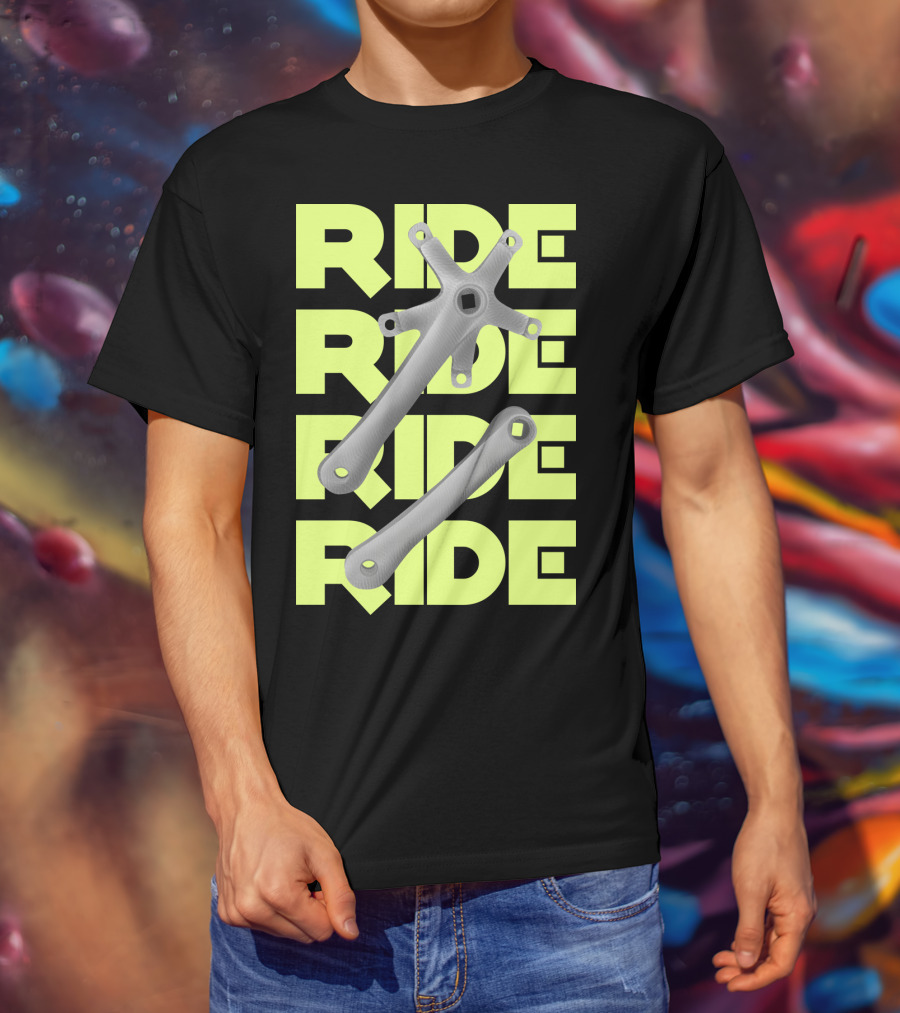 RIDE RIDE RIDE Bike Crankset T-Shirt