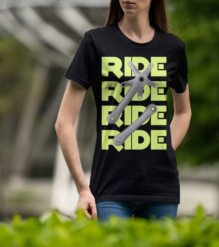 RIDE RIDE RIDE Bike Crankset T-Shirt