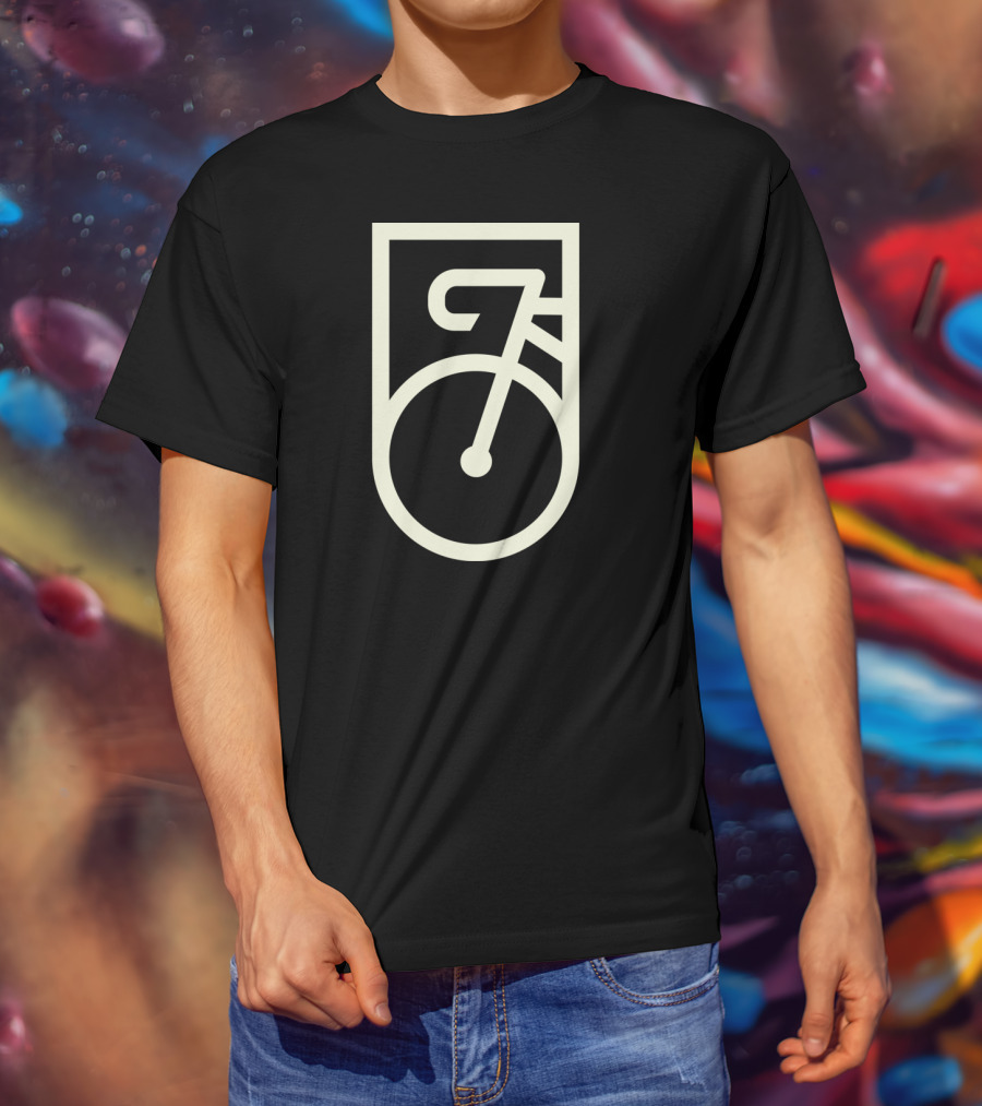Bike Shield Icon Minimalist T-Shirt