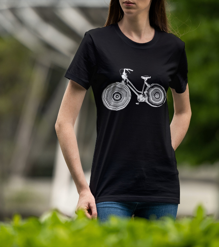 Bikeadelic Groovy Spiral Wheel Bicycle T-Shirt