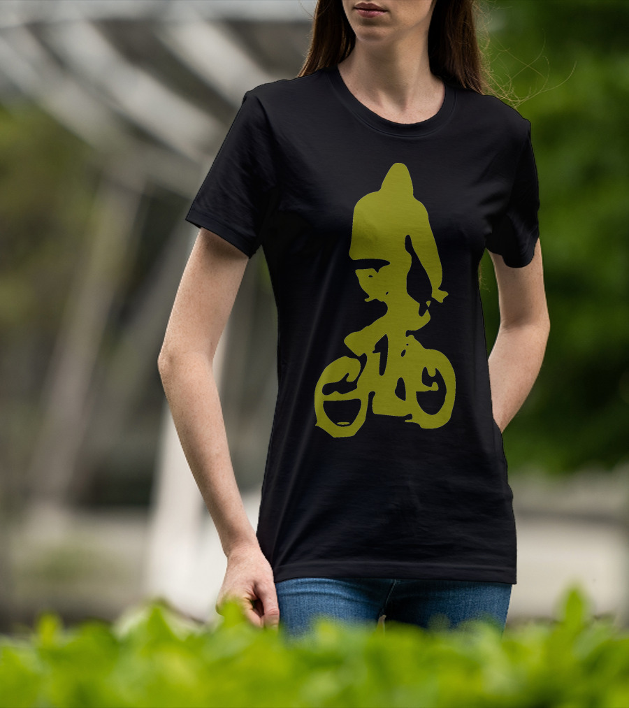 BMX Rider Silhouette In T-Shirt