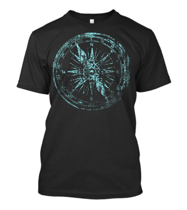 Compass Navigation Rose With Cardinal Direction Points T-Shirt