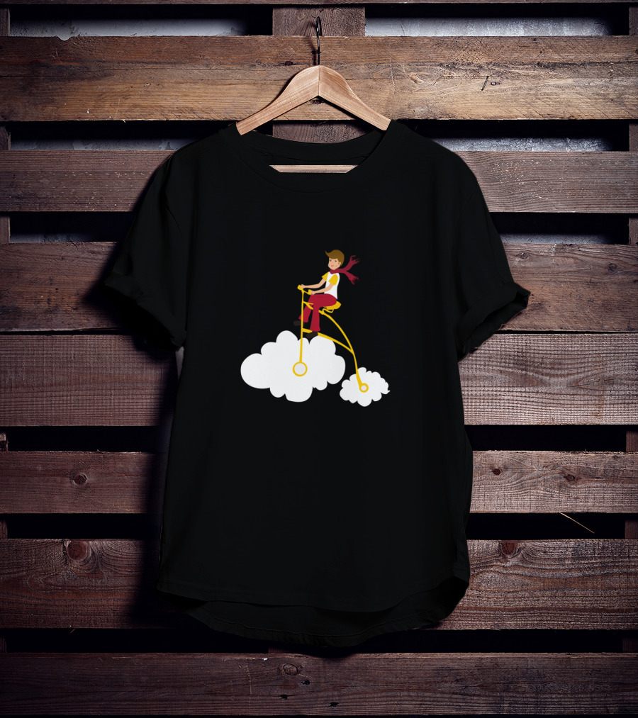 Cycling Dreams Riding High On Clouds T-Shirt
