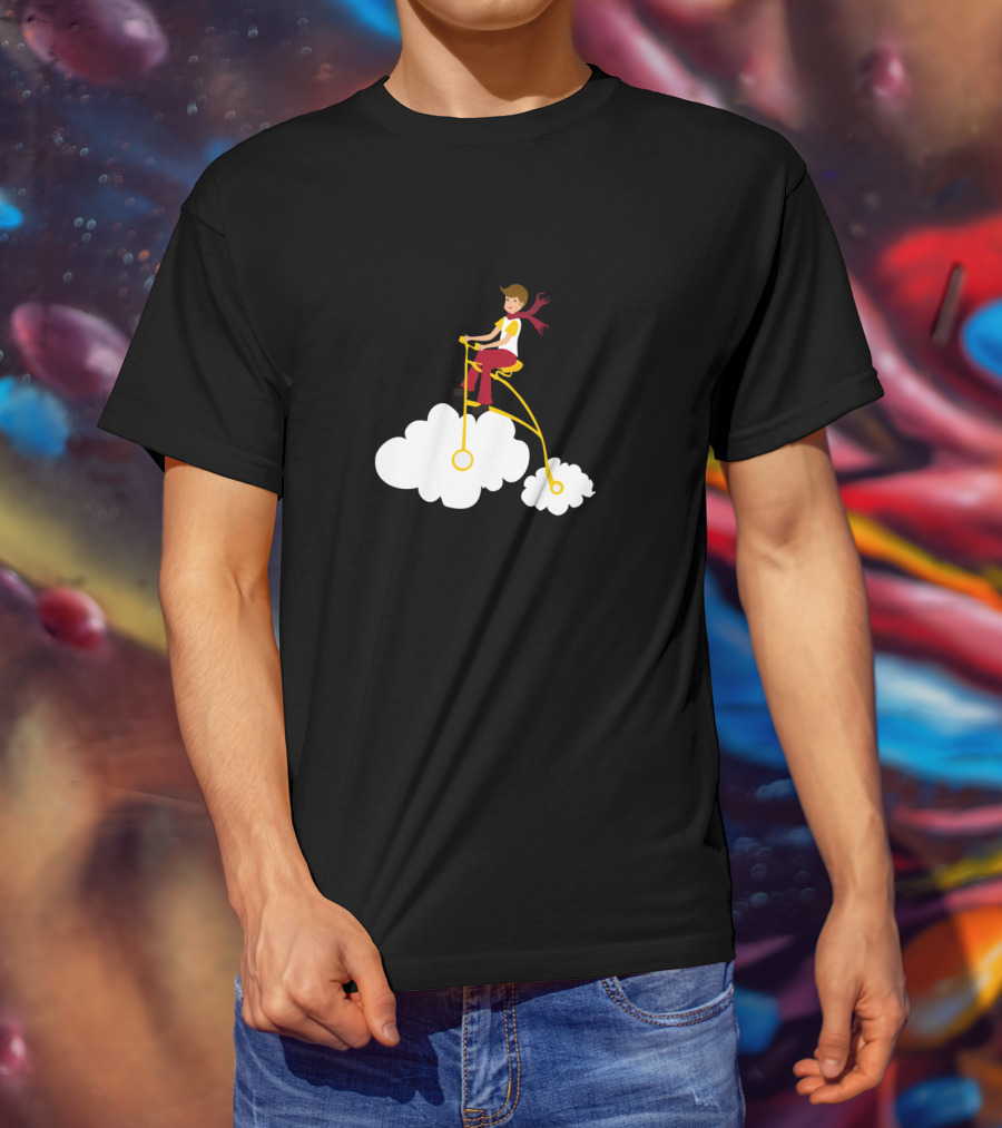 Cycling Dreams Riding High On Clouds T-Shirt