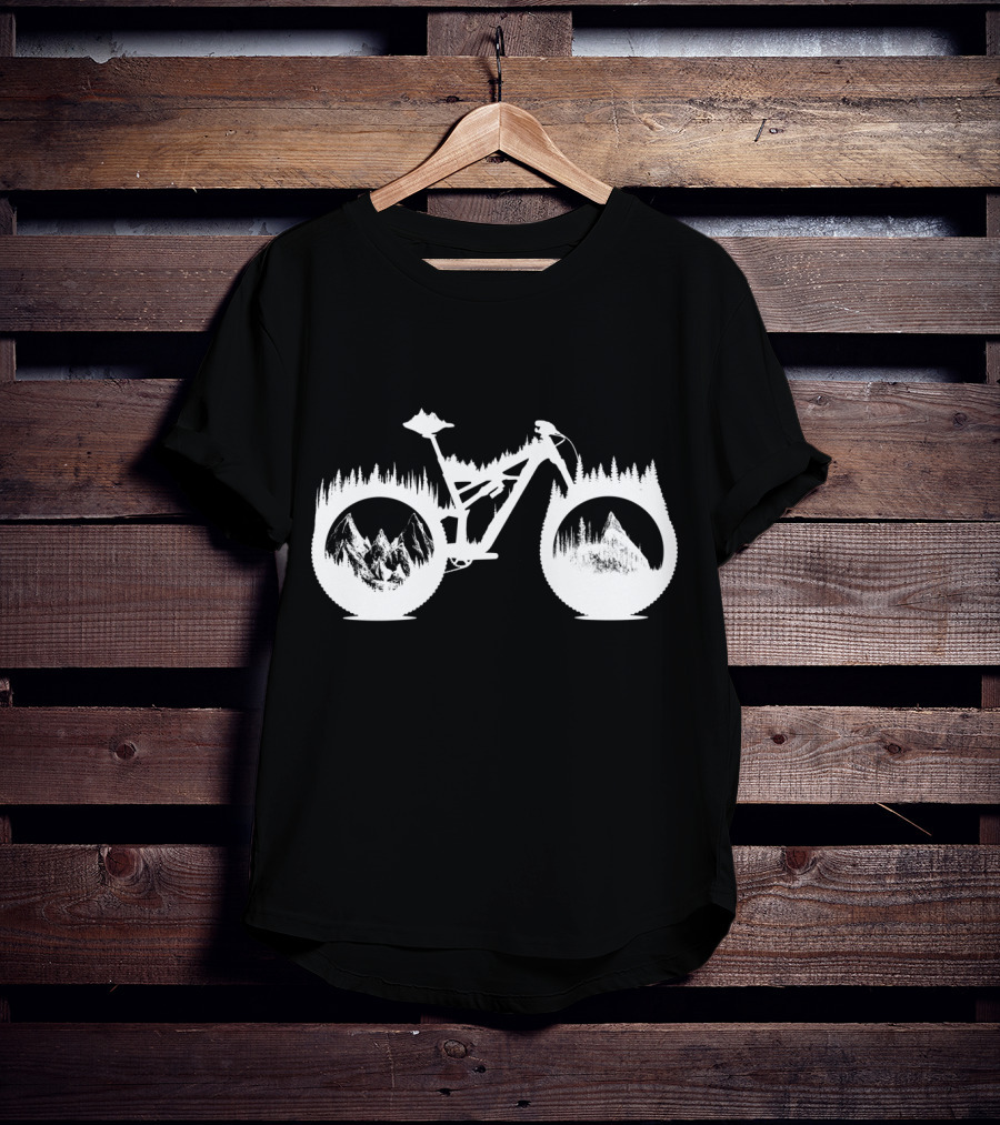 Enduro Mountain Bike Forest Landscape Adventure T-Shirt