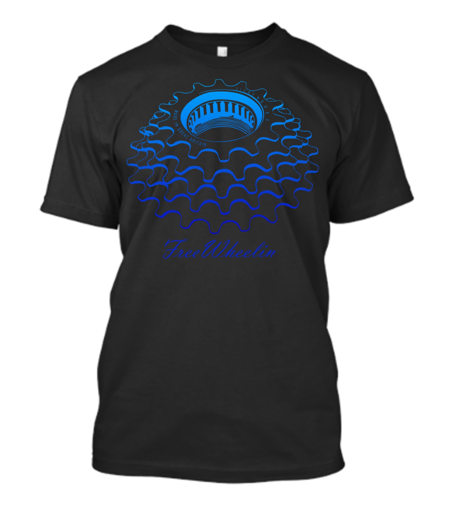 FreeWheelin Made In Great Britain Bicycle Gear T-Shirt
