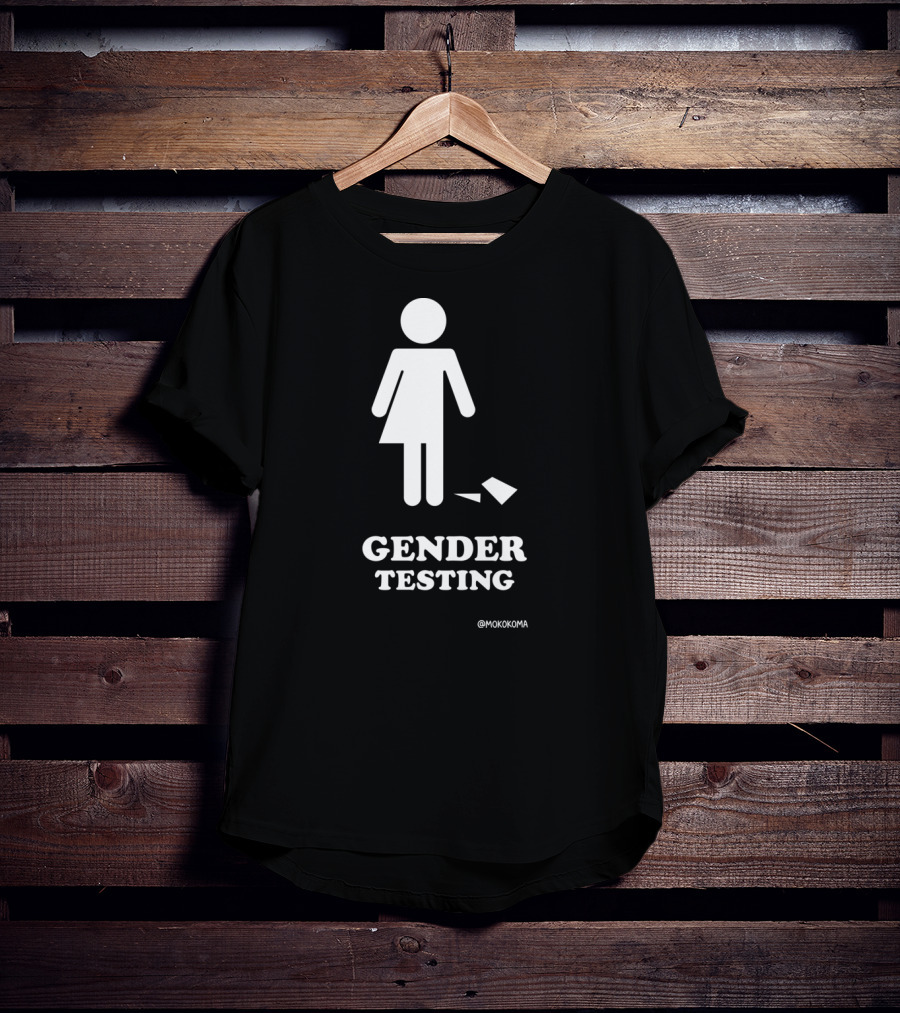 Gender Testing White Mokokoma T-Shirt