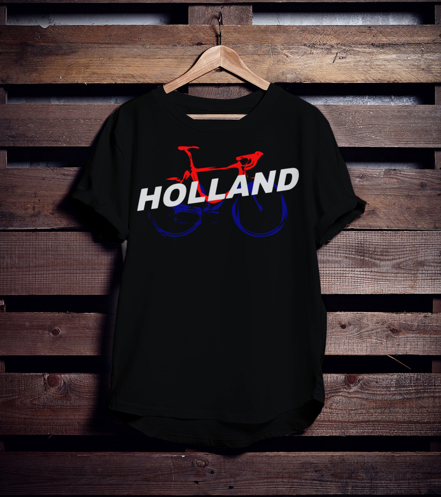 Holland Red Blue Bike T-Shirt