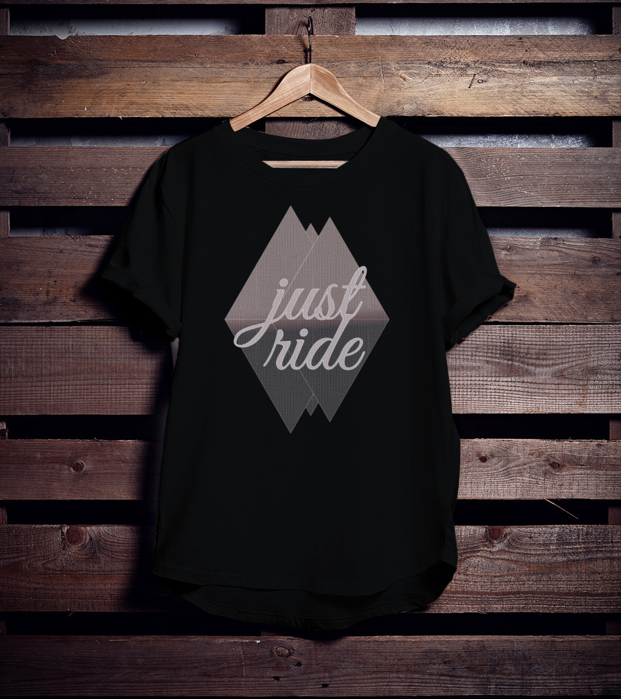 Just Ride V Diamond Shape T-Shirt