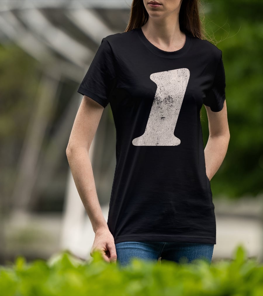 Number One Textured T-Shirt