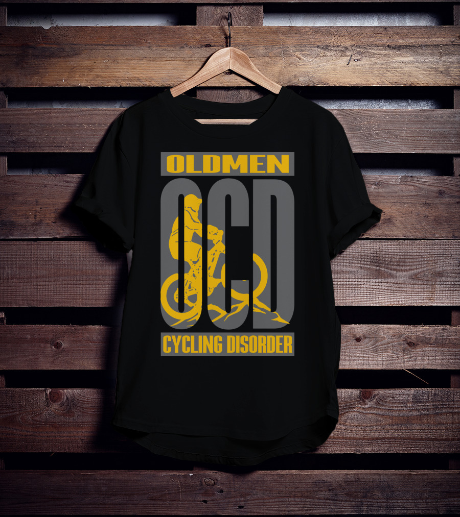 Oldmen Ocd Cycling Disorder Biker T-Shirt