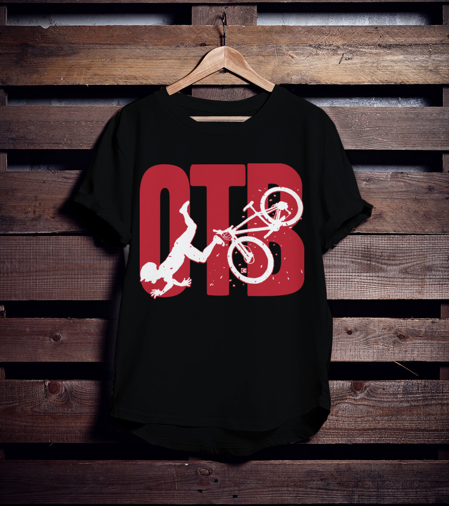 OTB Over The Bar Cyclist Flip Stunt T-Shirt