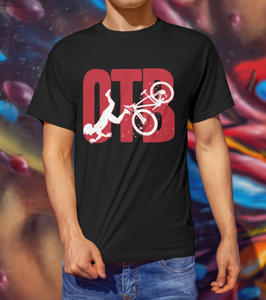 OTB Over The Bar Cyclist Flip Stunt T-Shirt