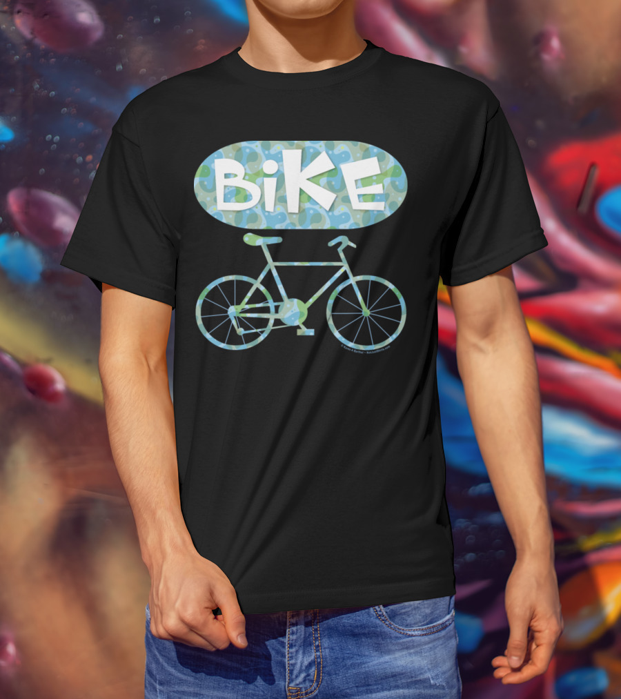 BiKE Oval Vintage Bicycle T-Shirt