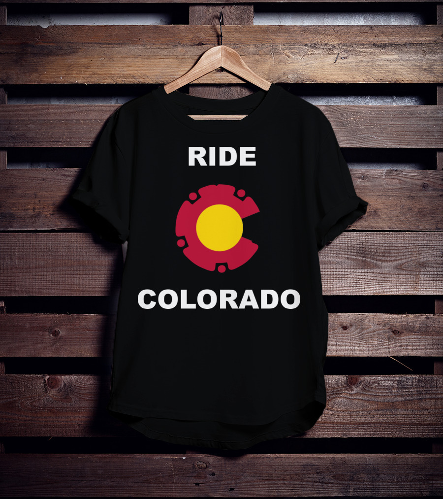Ride Colorado Bicycle Gear Emblem T-Shirt