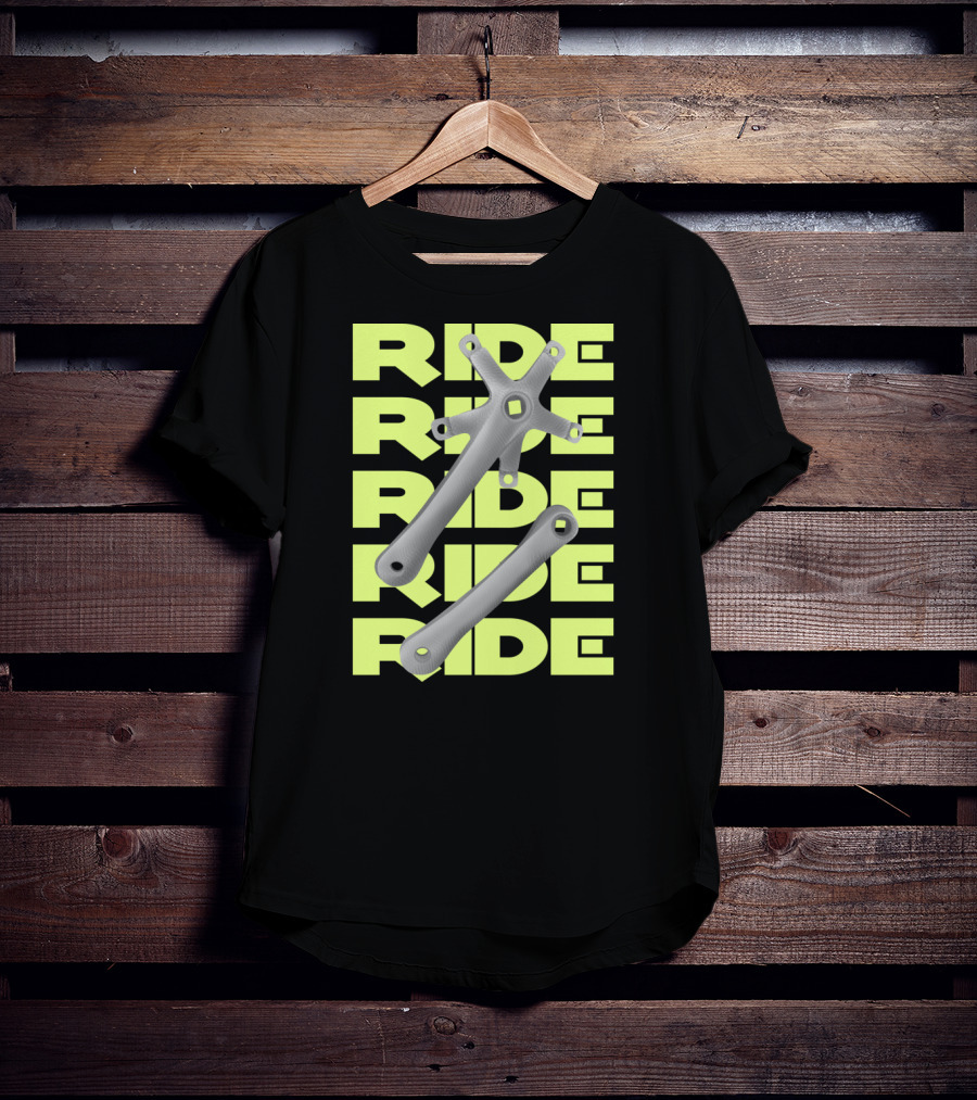 RIDE Square Taper Bike Crankset T-Shirt