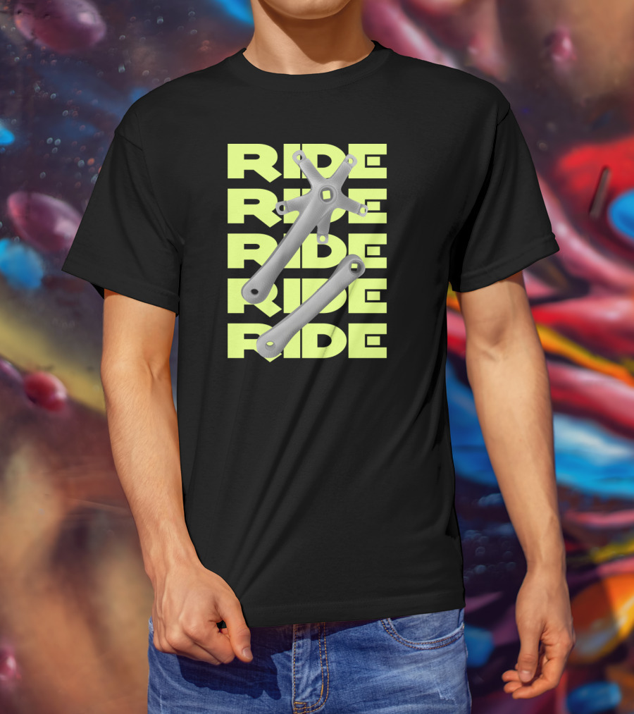 RIDE Square Taper Bike Crankset T-Shirt