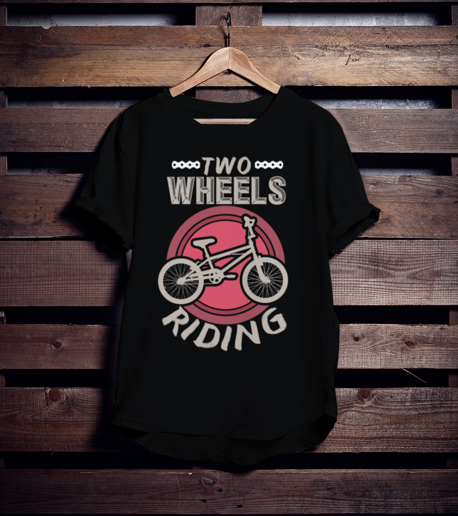 Two Wheels Riding Bicycle Present T-Shirt