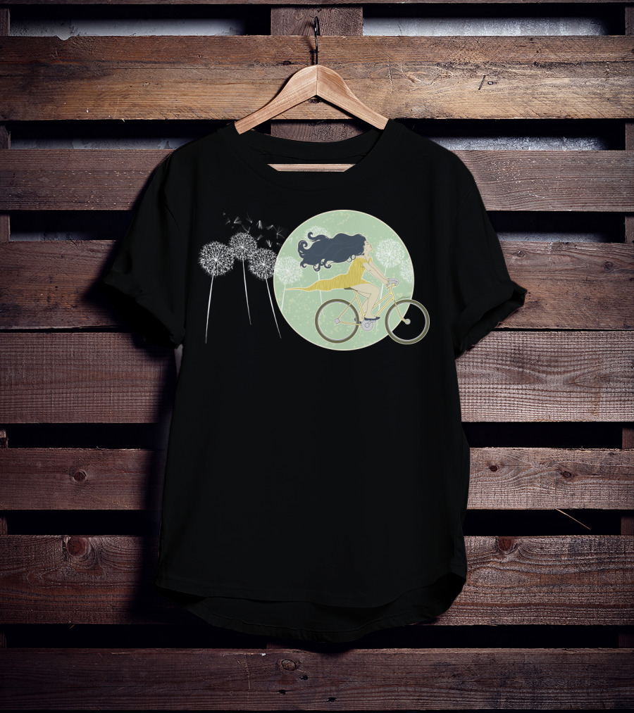 Ventura Highway Cycling Dandelion Dreamscape T-Shirt
