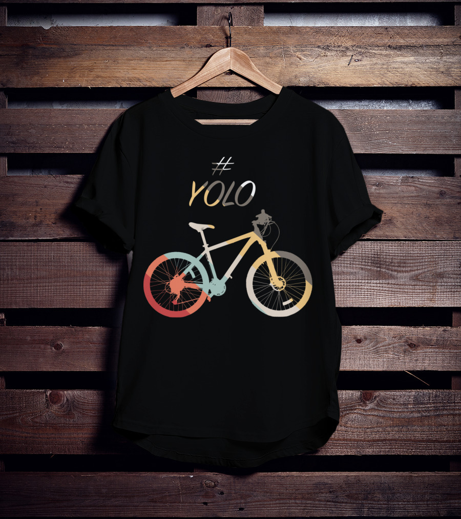 YOLO Colorful Bicycle T-Shirt