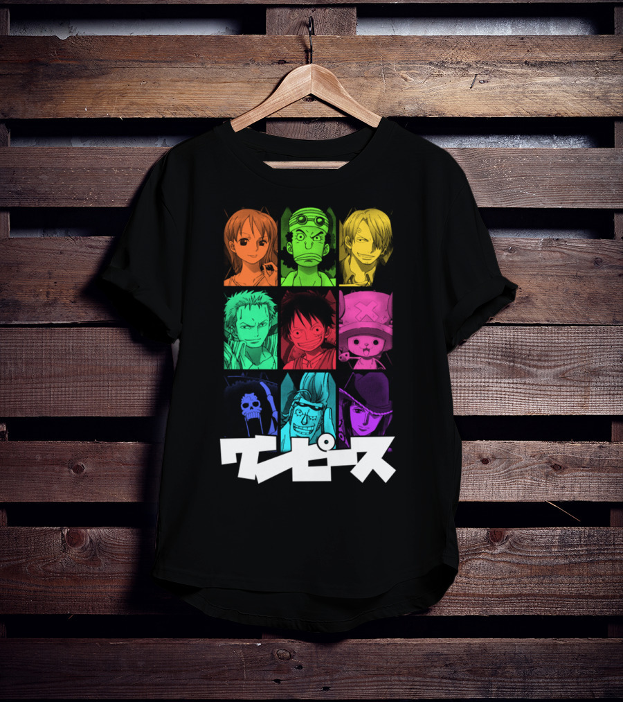 One Piece Crew Characters In Vibrant Colors T-Shirt