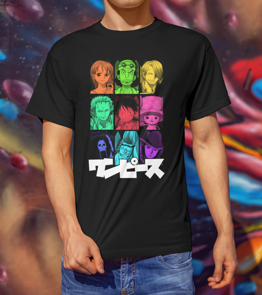 One Piece Crew Characters In Vibrant Colors T-Shirt