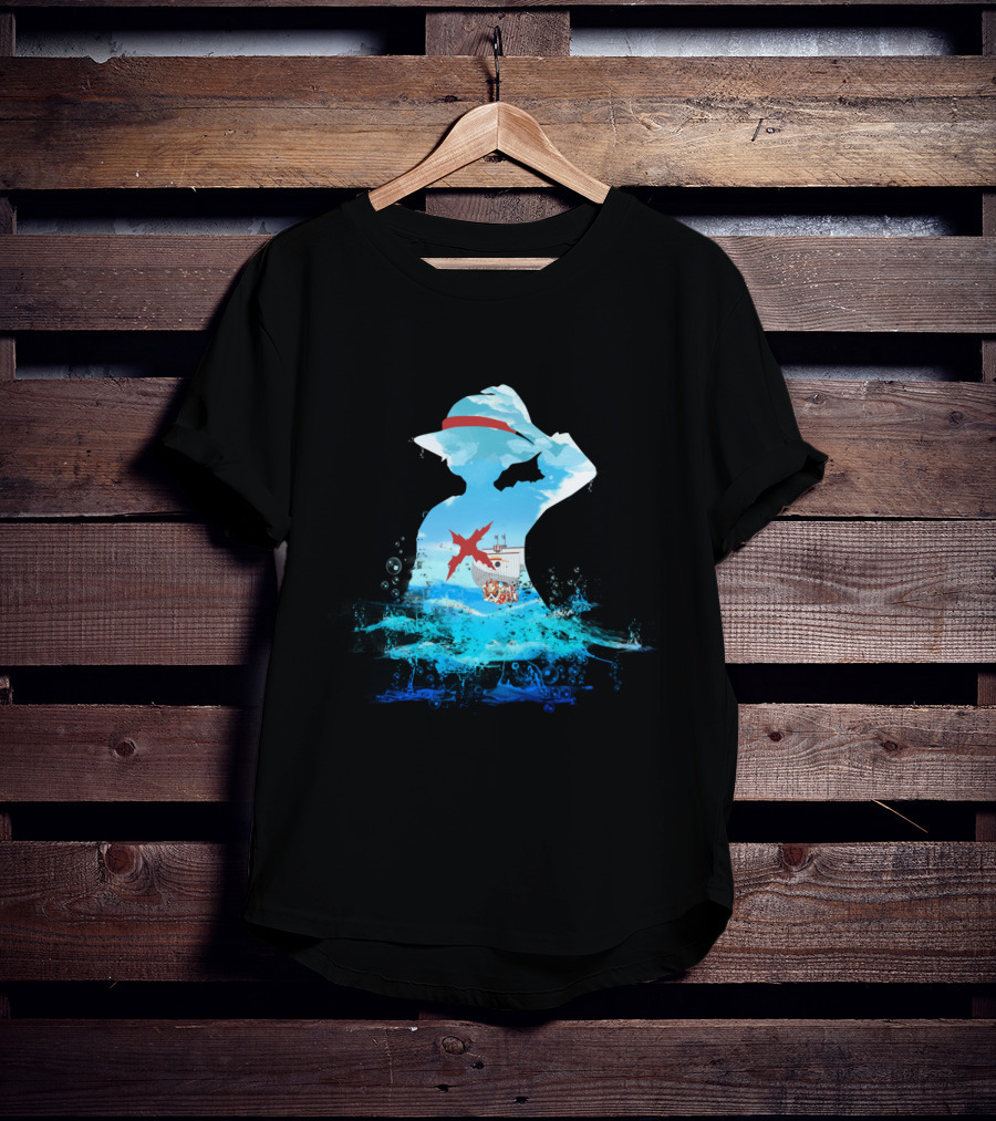One Piece Strawhat Pirate Ship Adventure On Sea T-Shirt