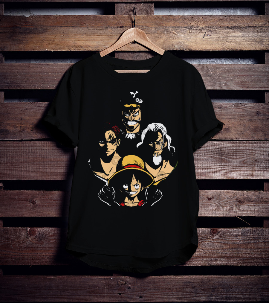 OP Rhapsody Legendary Pirate Character Quartet T-Shirt
