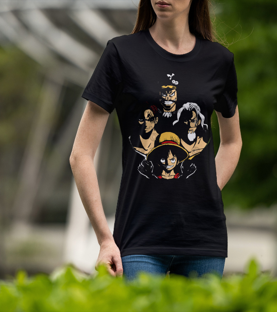 OP Rhapsody Legendary Pirate Character Quartet T-Shirt