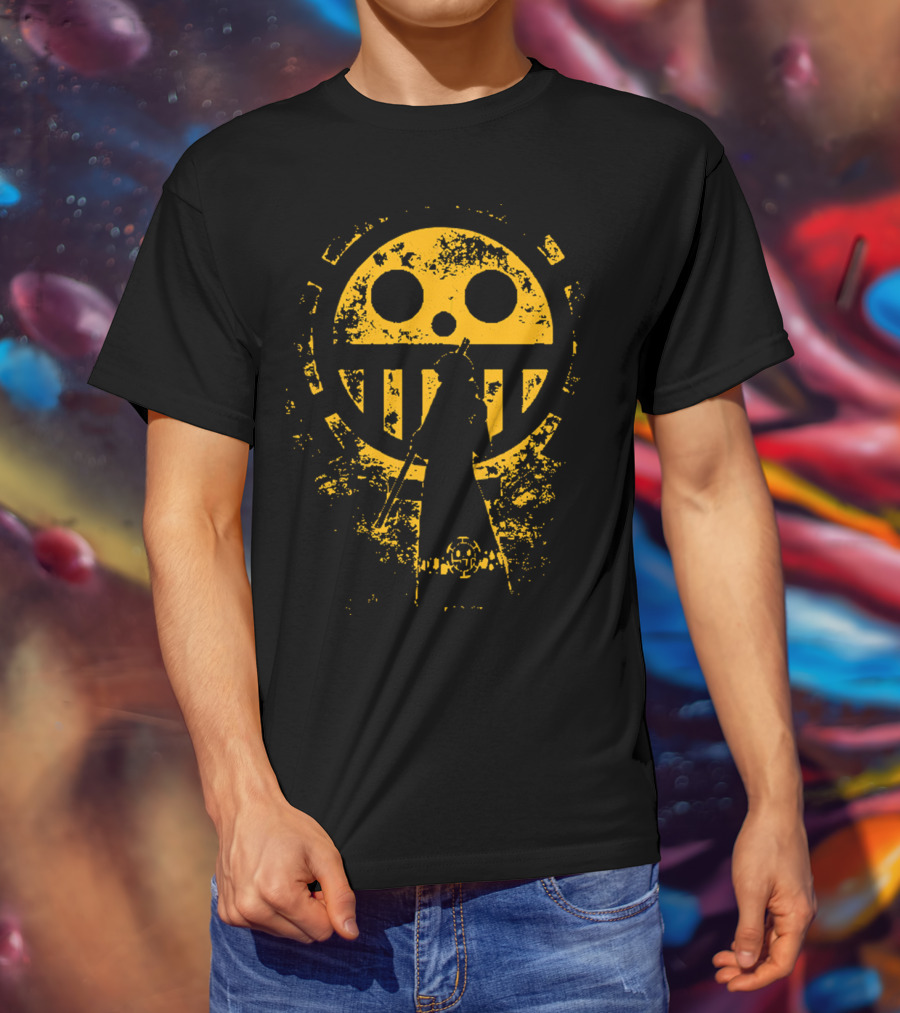 Trafalgar D. Water Law Heart Pirates Jolly Roger Op Op One Piece Fan Gear T-Shirt
