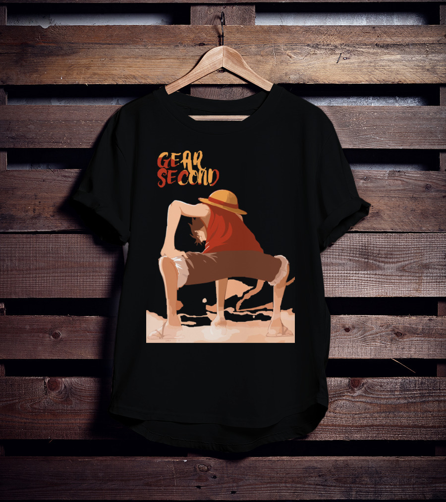 Gear Second Luffy Stance Iconic Anime Character Pose T-Shirt