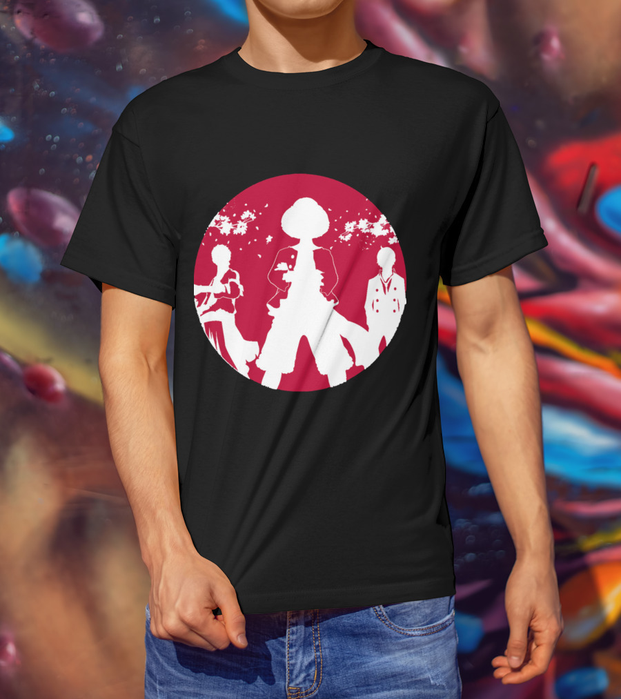Samurai Champloo Japan Piece Cherry Blossoms Silhouette Scene T-Shirt