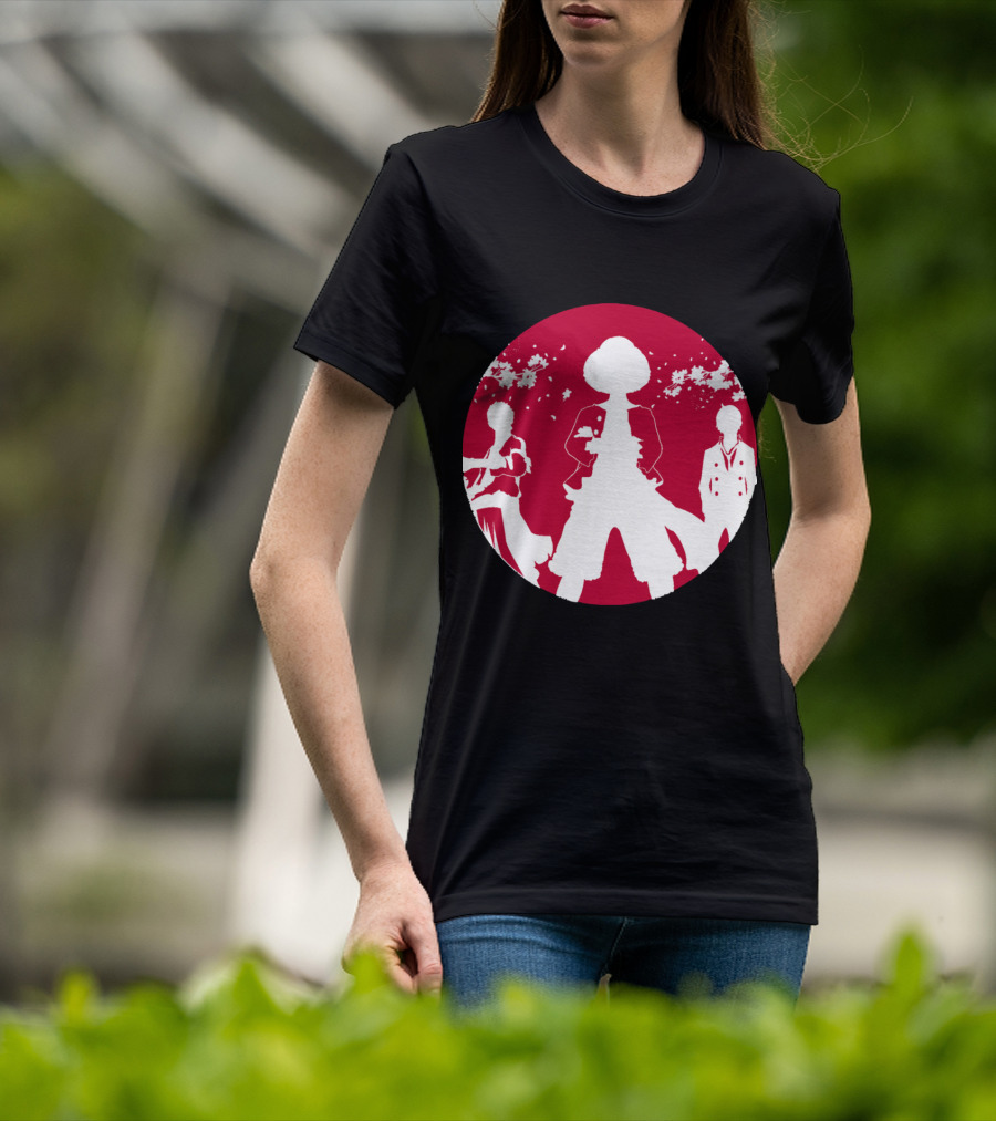 Samurai Champloo Japan Piece Cherry Blossoms Silhouette Scene T-Shirt
