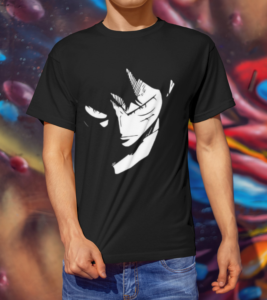 Monkey D. Luffy One Piece Manga Face T-Shirt