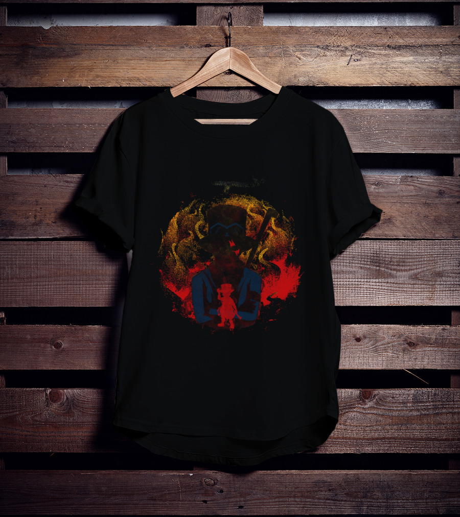Mera Mera Fruit Flames Sabo Silhouette Fusion T-Shirt