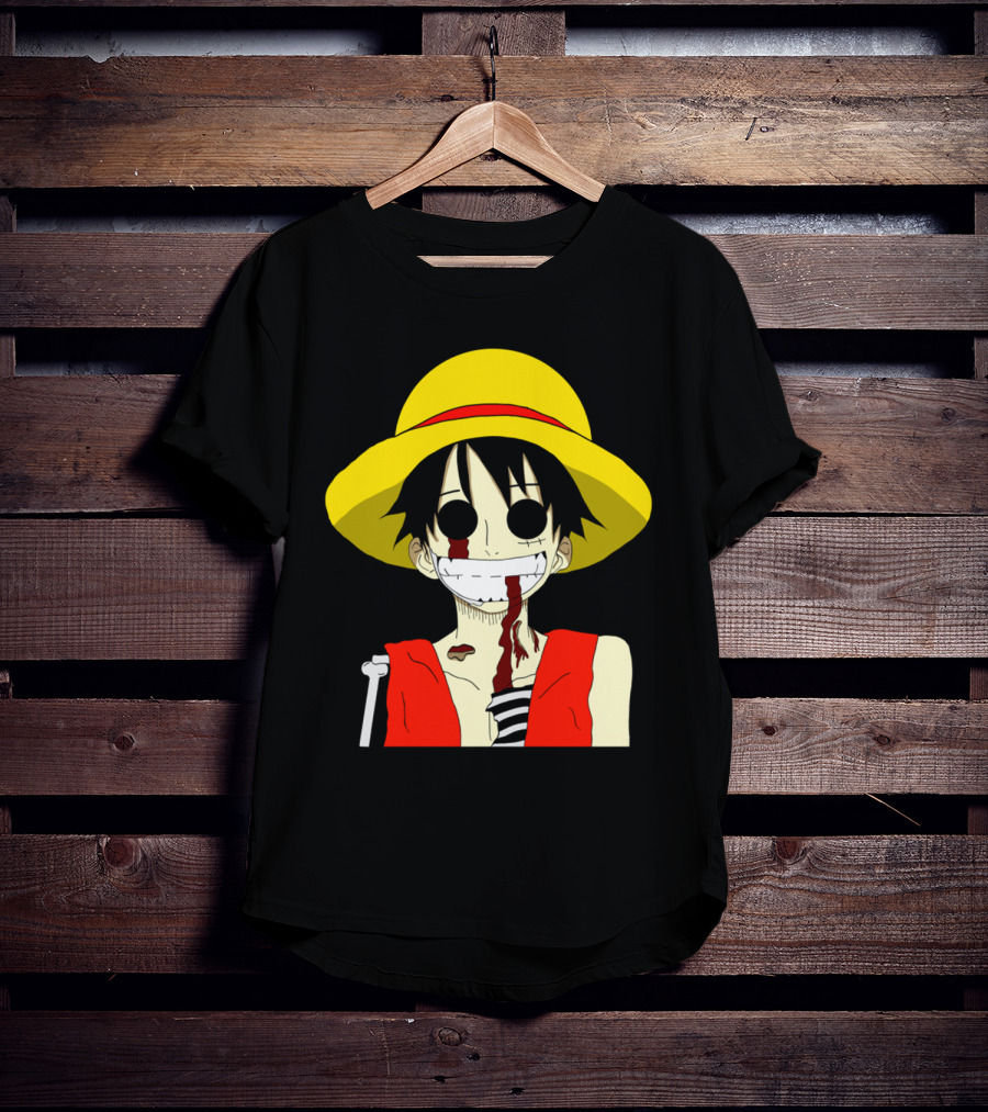 Monkey D Zombie One Piece Straw Hat Luffy T-Shirt
